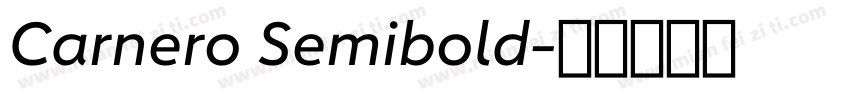 Carnero Semibold字体转换